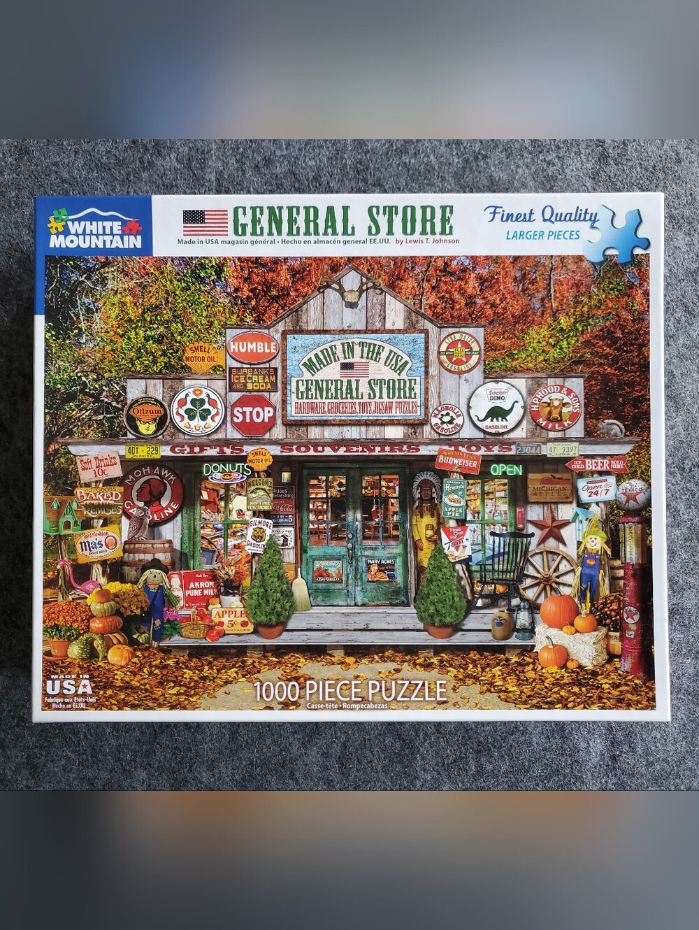 White Mountain General Store 1000-Piece Jigsaw Puzzle - Autumn Colors